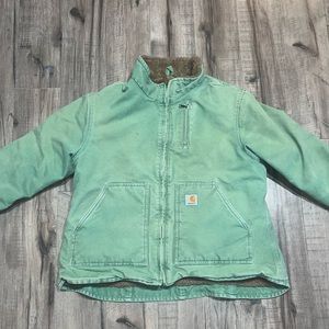 Green Carhartt jacket woman’s/girls